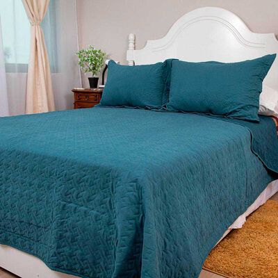 Imagen 2 del producto Quilt Doral 2 Plazas Azul Marino Velvety