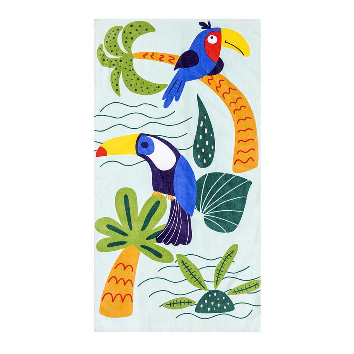 Toalla de Playa Infantil con Bolso Casanova Kids Jungle 70 x 140 cm