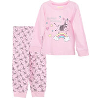 Conjunto Pijama Polera+Pantalón Beba Chess Rosado