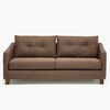 Juego de Living Barra Design Elena Sofá 3 Cuerpos + Dos Sillones 1 Cuerpo Café