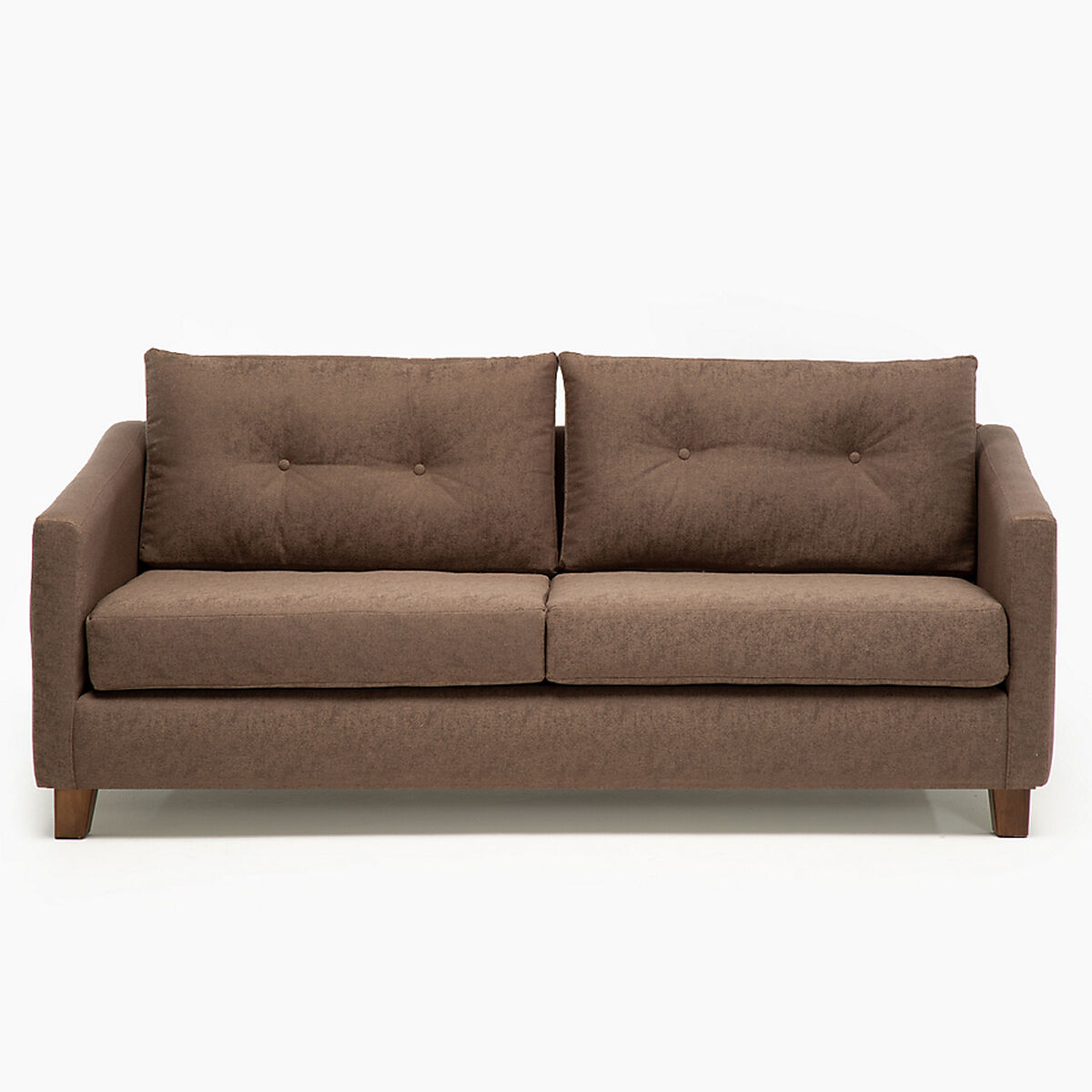 Juego de Living Barra Design Elena Sofá 3 Cuerpos + Dos Sillones 1 Cuerpo Café