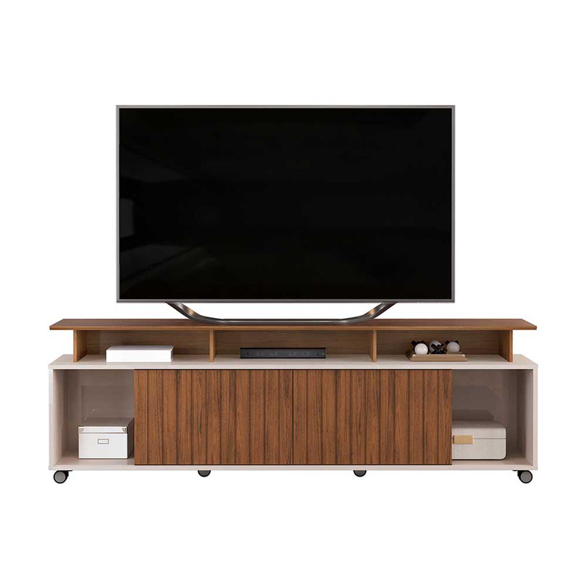 Rack TV Vekkahome Olimpic Hasta 70" Café Beige