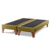 Base Europea Dividida Latam Home King Zen Tela Velvet Verde