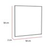 Espejo de Vidrio TuHome Ambar 58 x 58 cm