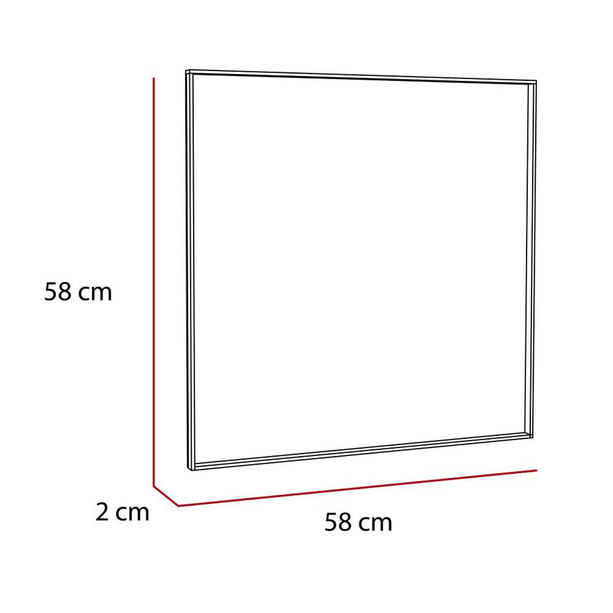 Espejo de Vidrio TuHome Ambar 58 x 58 cm