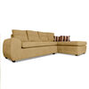 Seccional Derecho Elegant Houston Cheise Tela 5 Cuerpos Beige