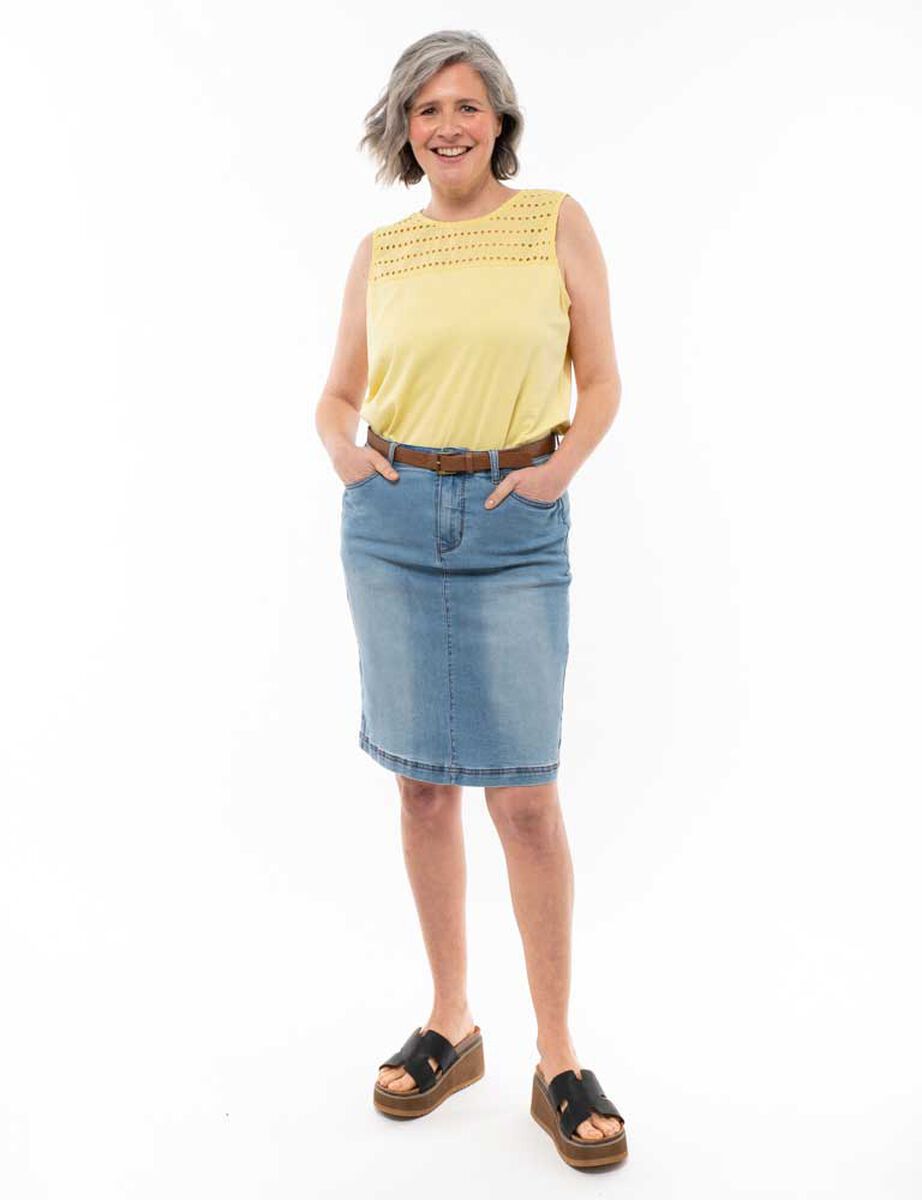 Falda De Mezclilla Mujer Portman Club