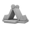 Sofá Innovamuebles Lego Kids 2 Cuerpos Gris Claro