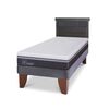 Cama Europea CIC 1,5 Plazas Ortopedic Advance + Respaldo Dublin