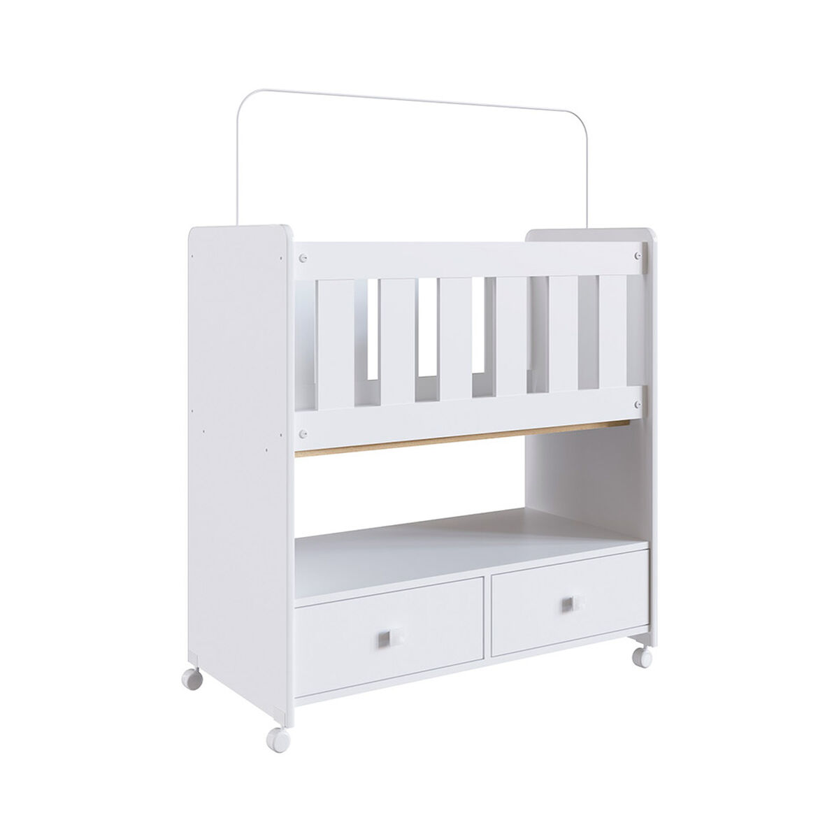 Mini Cuna Huelva con Colch&oacute;n Blanca