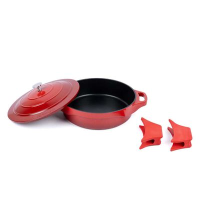 Imagen 2 del producto Olla Cacerola Antiadherente Aluminio Fundido Simplit Toulouse 28 cm Rojo