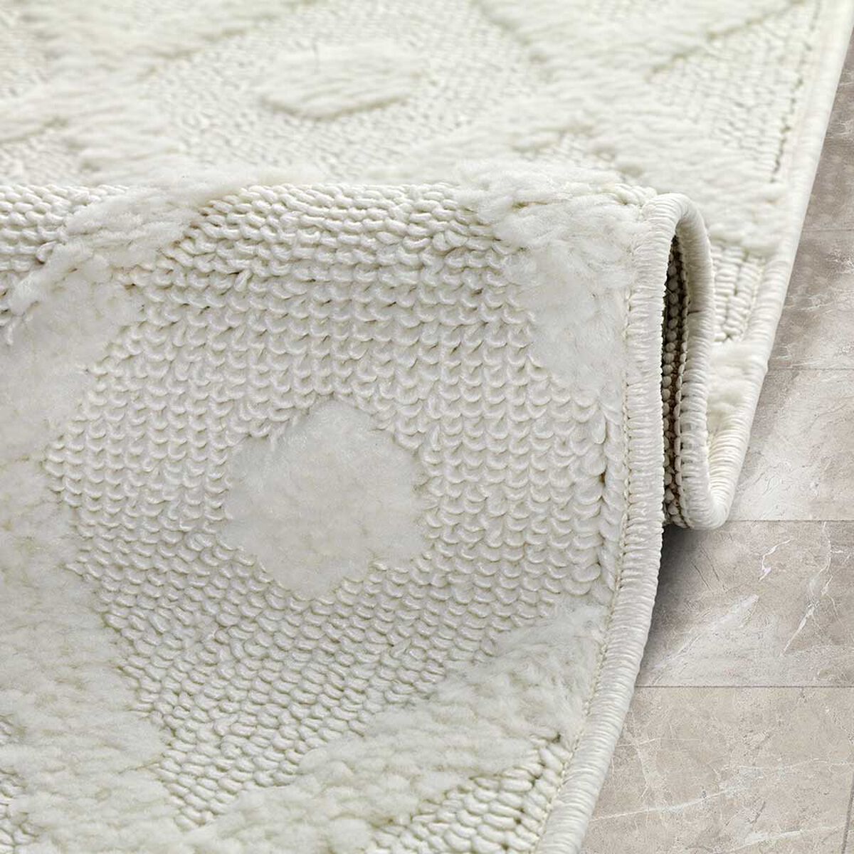Bajada de Cama Modalfo Palafito Blanca 70 x 150 cm