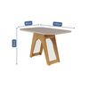 Juego de Comedor Decocasa Carol 4 Sillas Off White