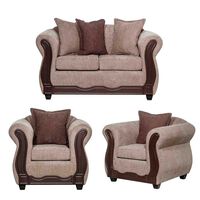 Juego de Living Black Factory Barcelona 4 Cuerpos Beige