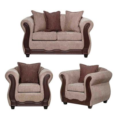 Imagen 1 del producto Juego de Living Black Factory Barcelona 4 Cuerpos Beige