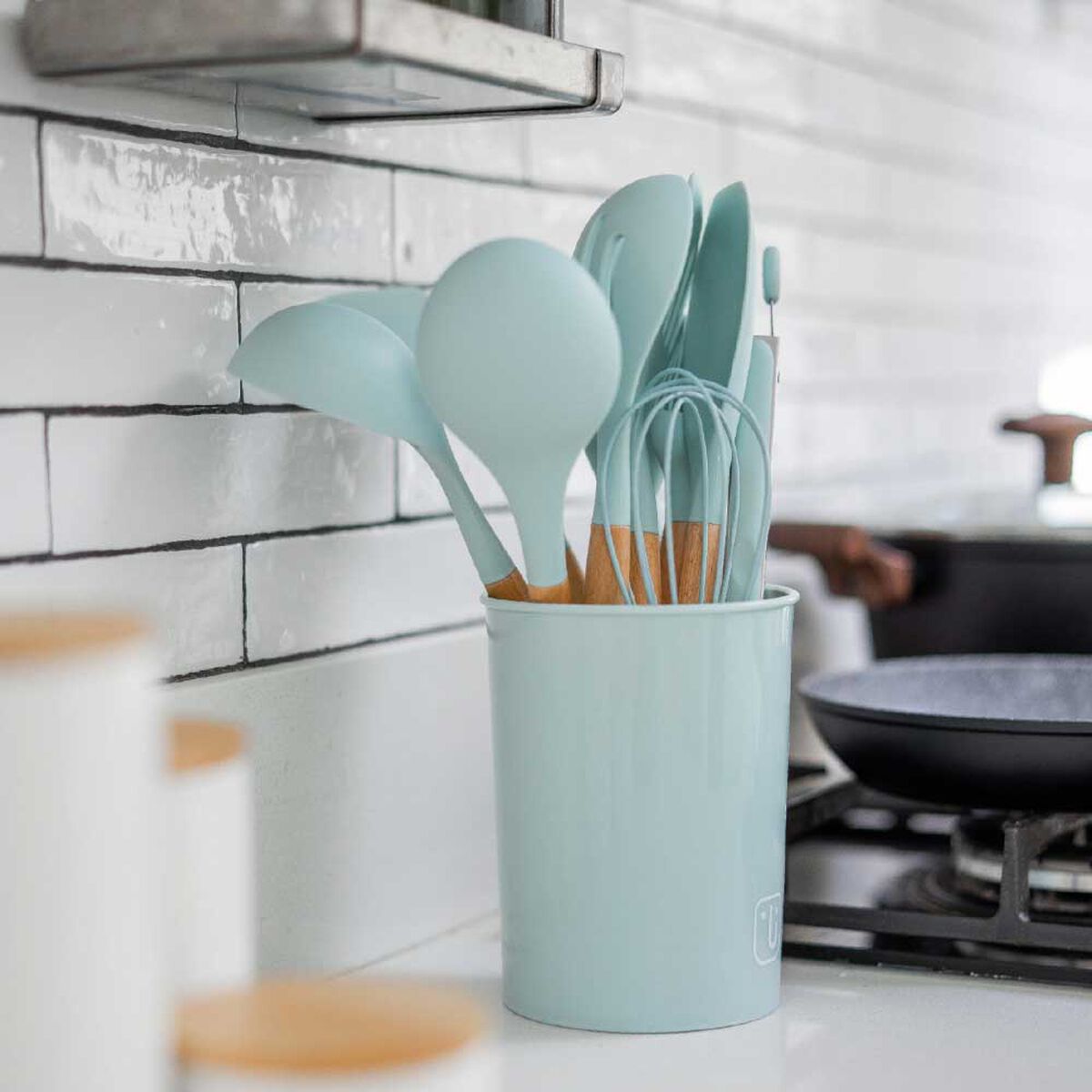 Pack Batería de Cocina Copper 7 Piezas + Set 12 Utensilios Calipso Simplit