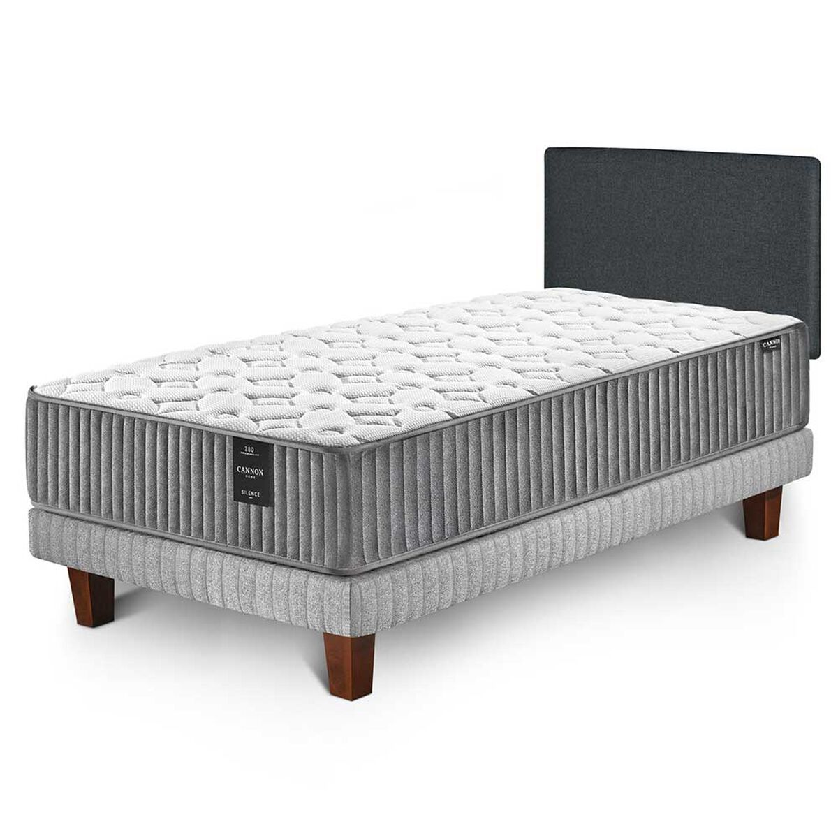 Cama Europea Cannon 1,5 Plazas Silence