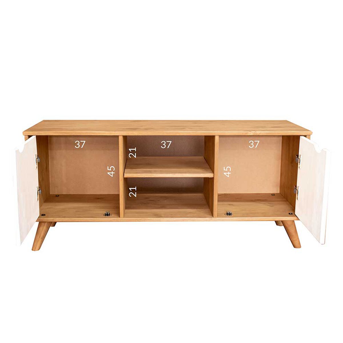Rack TV Vekkahome Grecia Hasta 43" Café