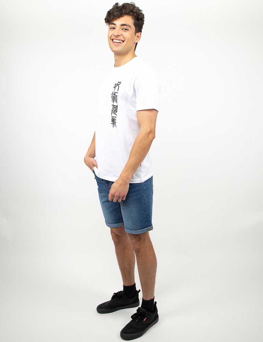 Polera Con Estampado Manga Corta Hombre Icono