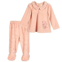 Conjunto Abrigado 2 Piezas Chess Baby Rosado