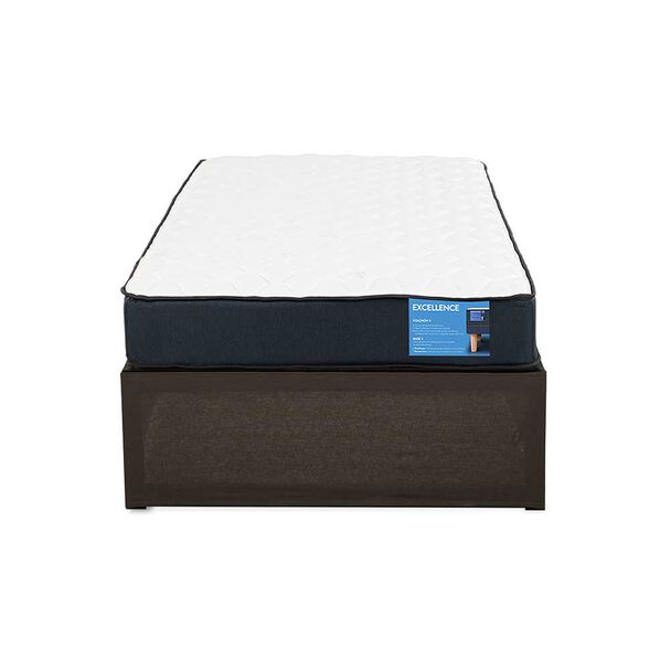 Cama Europea CIC Iron Smart 1,5 Plazas Excellence + Faldón