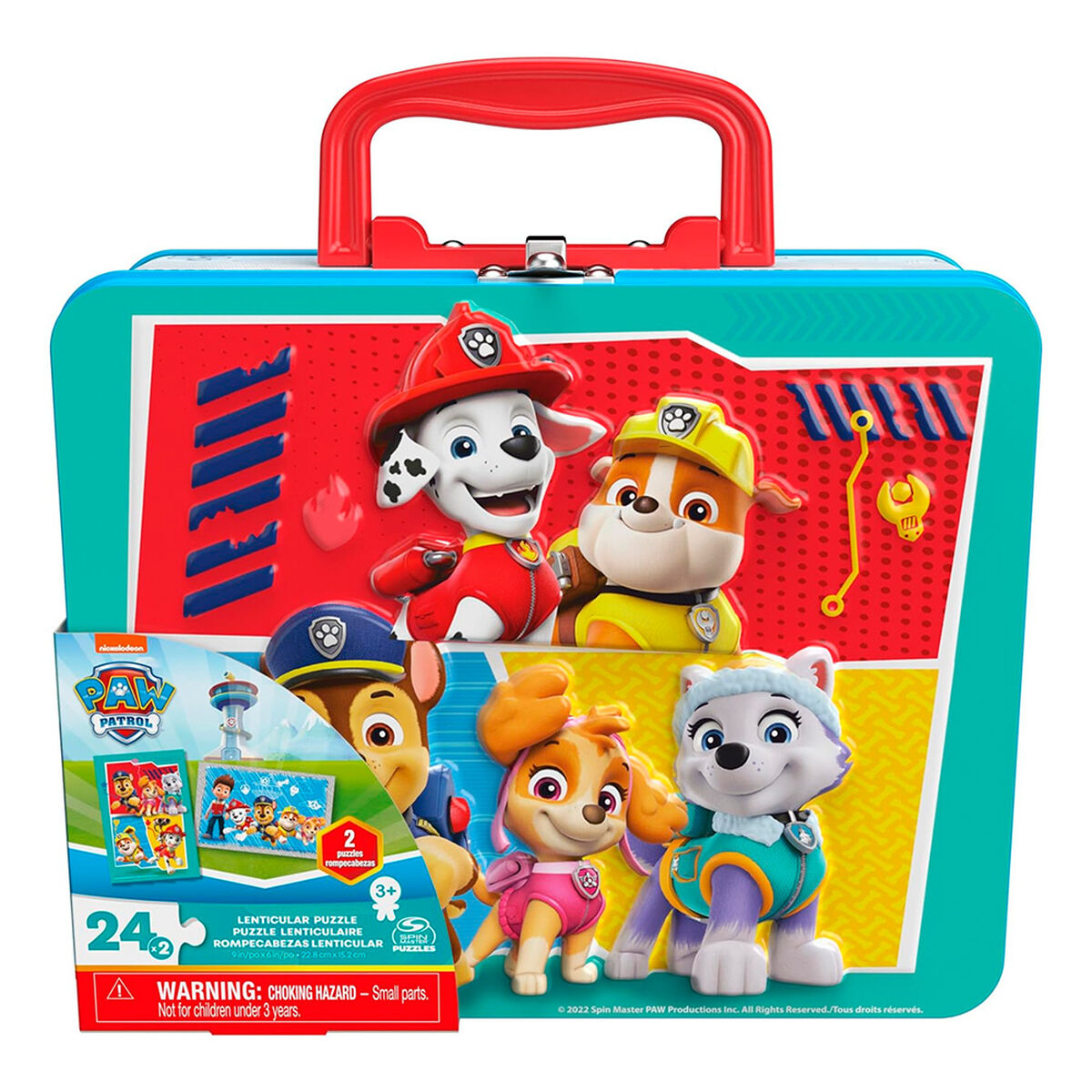 2 Puzzles Lenticulares en Lonchera Paw Patrol