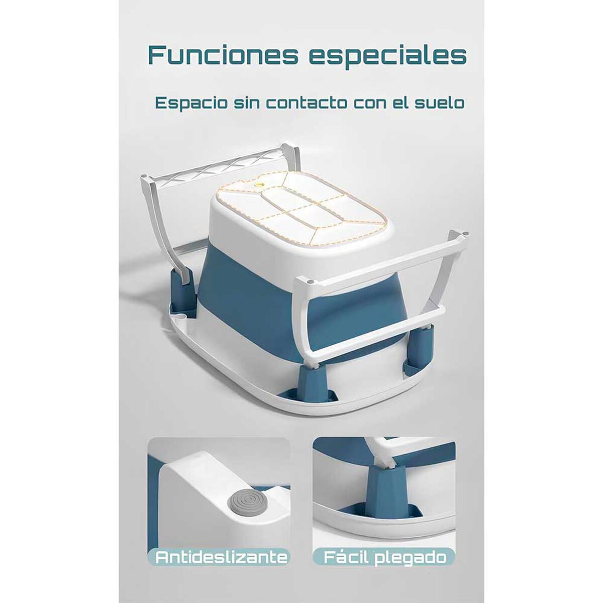 Bañera con Cojin Termómetro y más Accesorios Verde Lubabycas