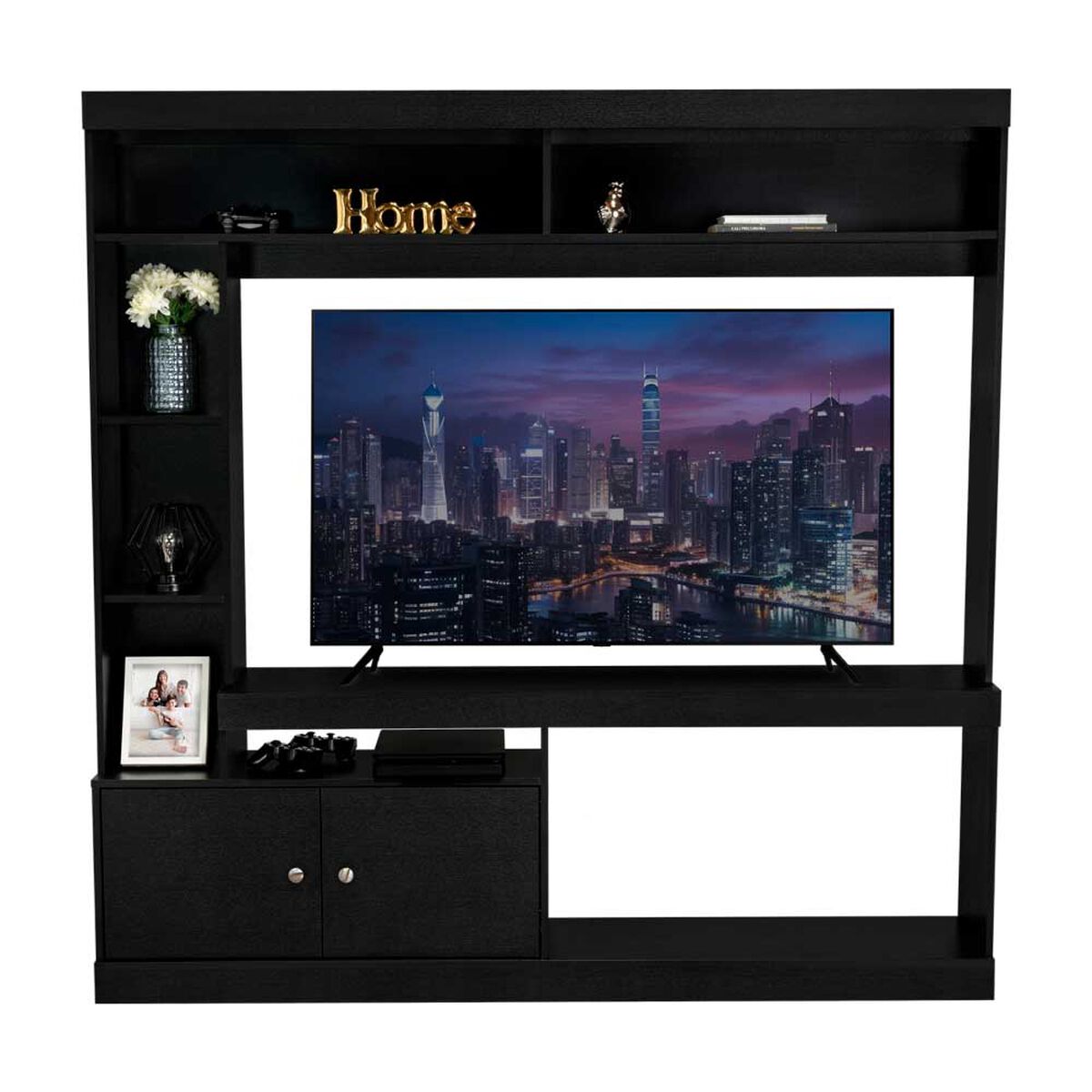 Centro de Entretenimiento Tuhome Dante Hasta 55" Wengue