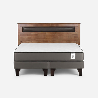 Cama Europea Rosen King New Style 2 Plus + Respaldo Ferrara