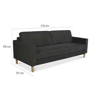 Imagen 2 del producto Sofá CIC Londres 3 Cuerpos Gris