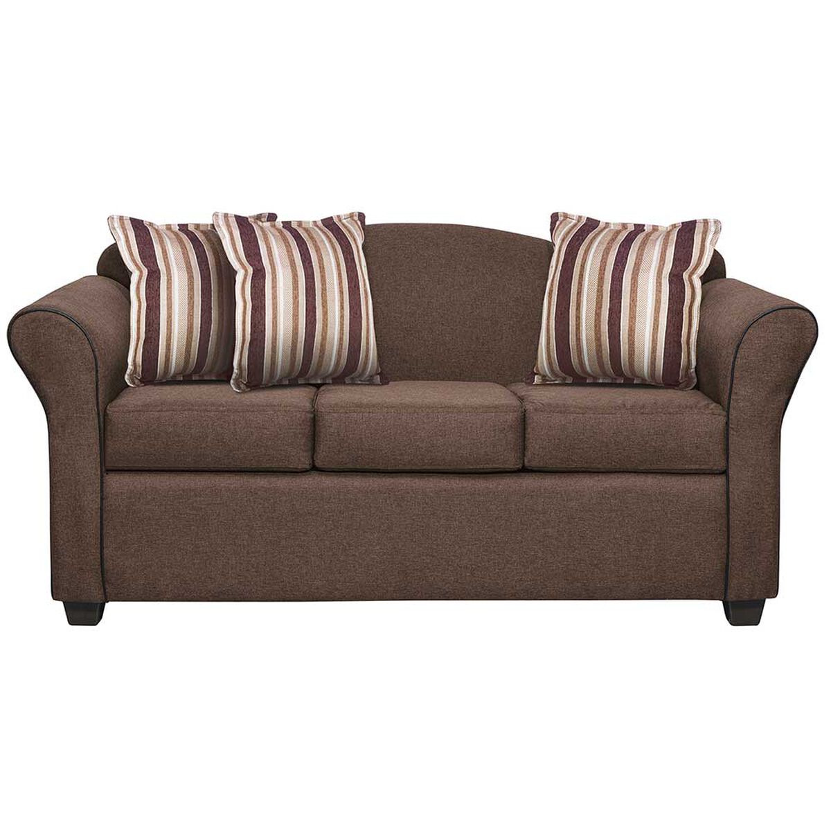 Juego de Living Innovamuebles Ducal Sofá 3 Cuerpos + Dos Sillones 1 Cuerpo Chocolate