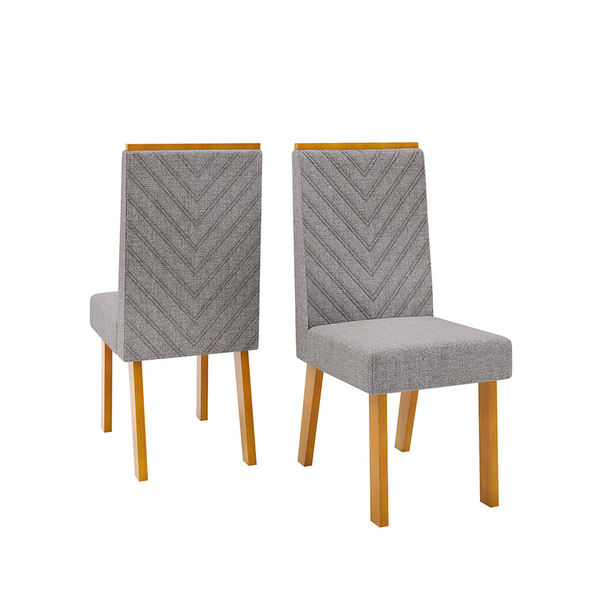 Juego de Comedor Di Poretti Design Liz 6 Sillas Gris