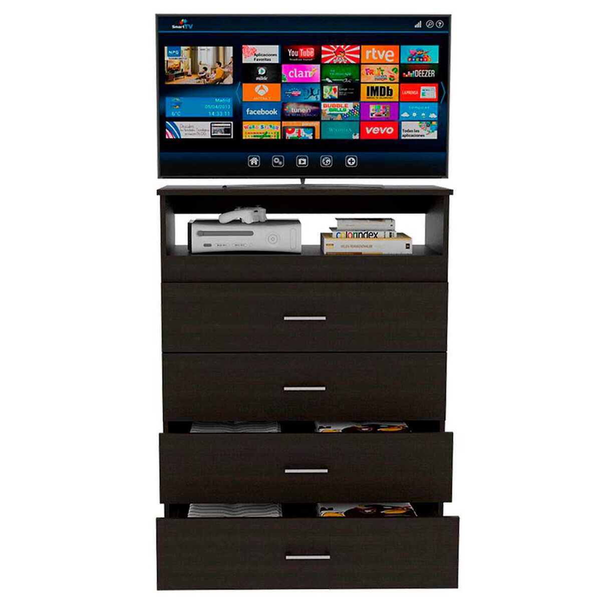 C&oacute;moda TuHome Z-80w 4 Cajones