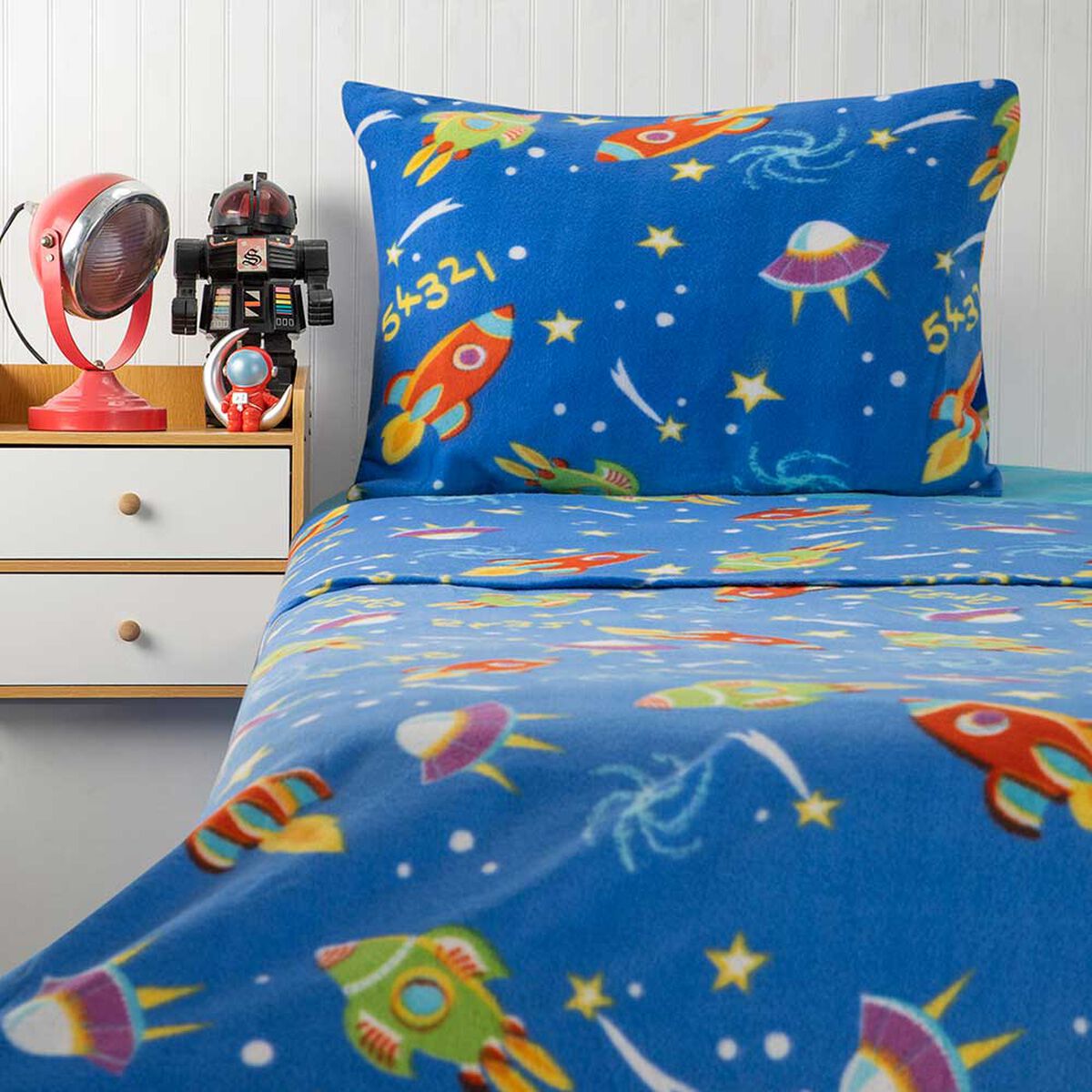 Juego De Sábanas Polar Casanova Kids 1 Plaza Space