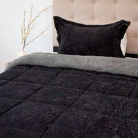 Cubrecama Doral 1,5 Plazas Negro Outboss Sherpa