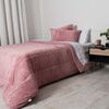 Plumón Liso Mashini 1,5 Plazas Corduroy Coral Sherpa Rosado
