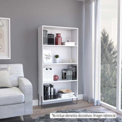 Biblioteca TuHome White Collection 2 Puertas Blanco