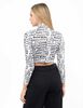 Top Cuello Perkins Manga Larga Mujer Fiorucci