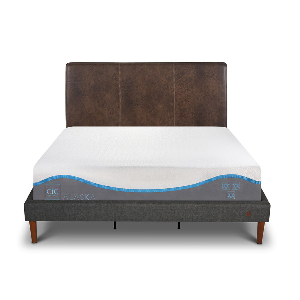 Cama Europea CIC King Alaska + Respaldo