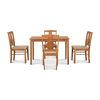 Juego de Comedor CIC Texas 4 Sillas Walnut