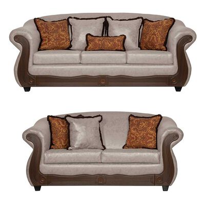 Juego de Living Black Factory Estambul 5 Cuerpos Crema