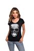 Polera Manga Corta Mujer Rock Caviar