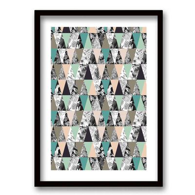 Imagen 1 del producto Cuadro Decorativo Retela Tropical Triangle 70 x 50 cm