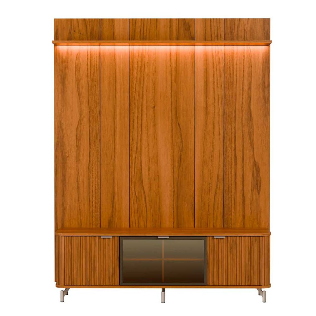 Rack + Panel TV Decocasa Neon Float hasta 75" Canela