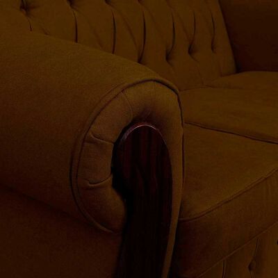 Imagen 2 del producto Sofá Elegant Detail Orlando 3 Cuerpos Tela Café