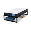 Cama Europea CIC Iron Smart 1,5 Plazas Excellence + Respaldo Black Tapizado + Faldón