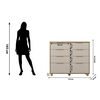 C&oacute;moda Vekkahome Dubai 8 Cajones Beige