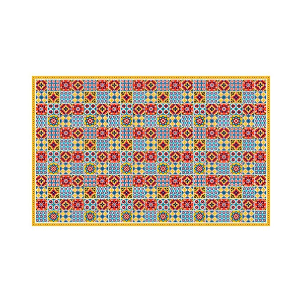 Alfombra Davanti Baldosa Portuguesa 140 x220 Baldosa Portuguesa