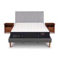 Cama Europea CIC King Premium + Respaldo + Veladores