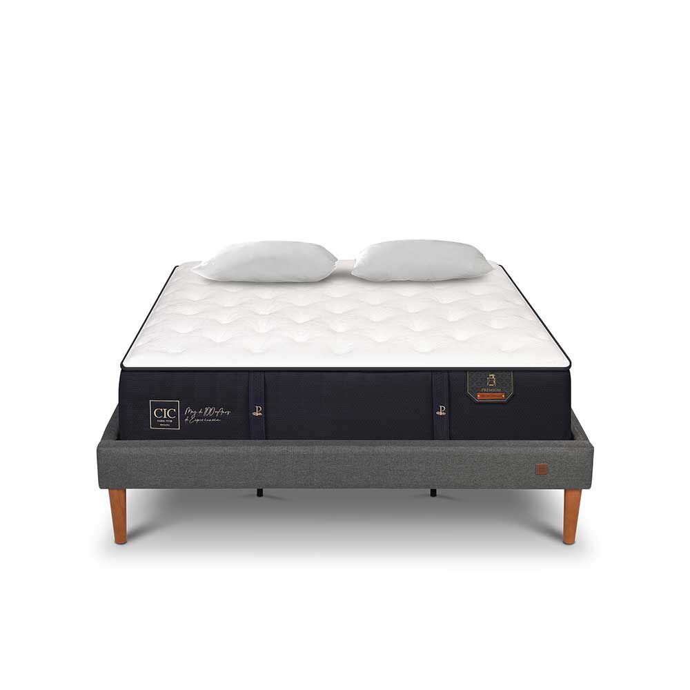 Cama Europea CIC King Premium + Almohadas